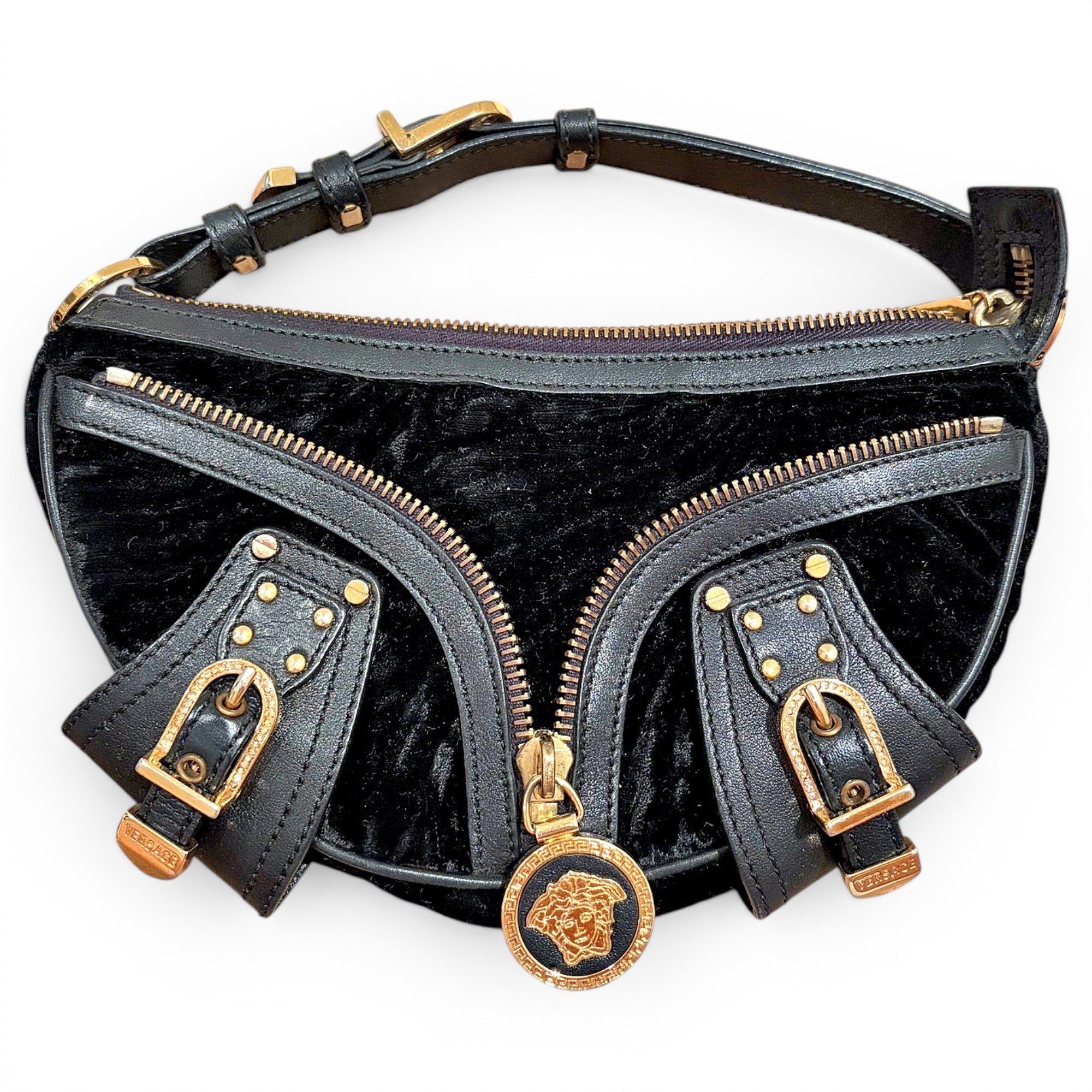 Velvet clutch bag