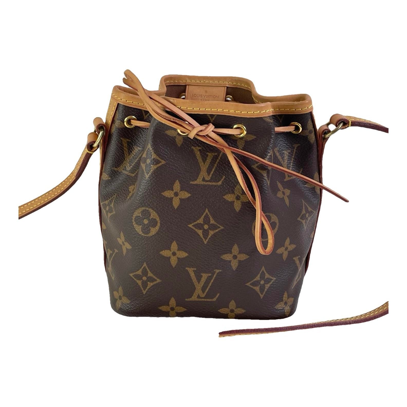 Nano Noé leather crossbody bag