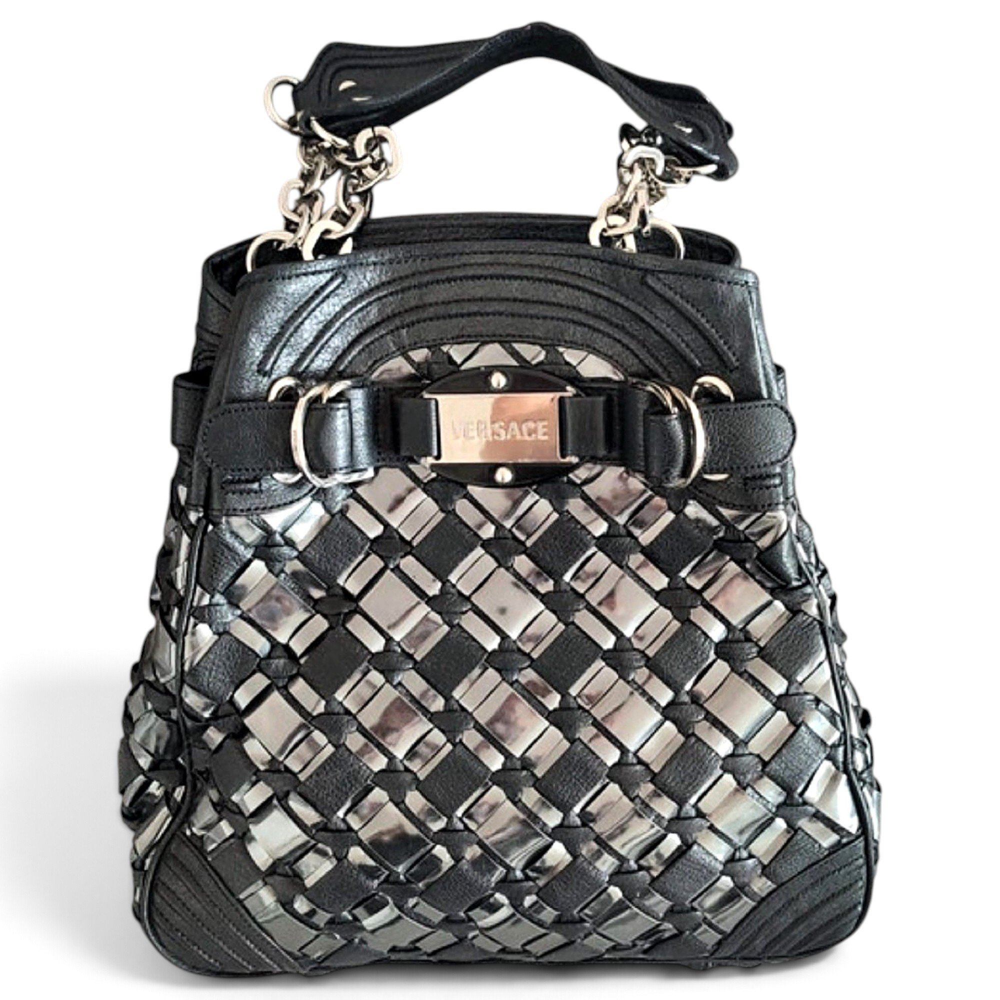 Palazzo Empire leather handbag