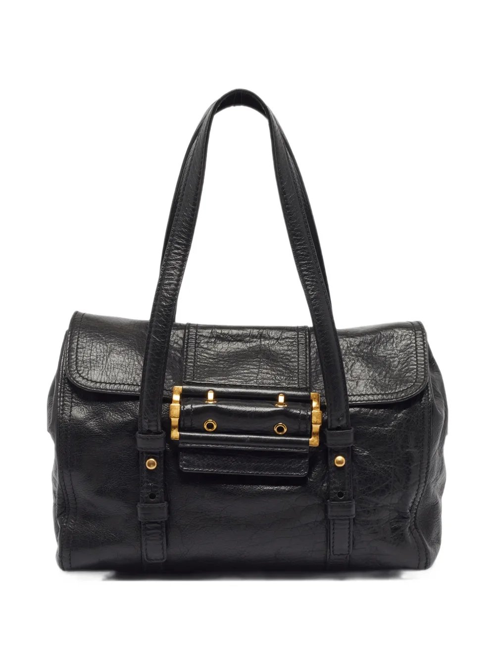buckle-flap shoulder bag