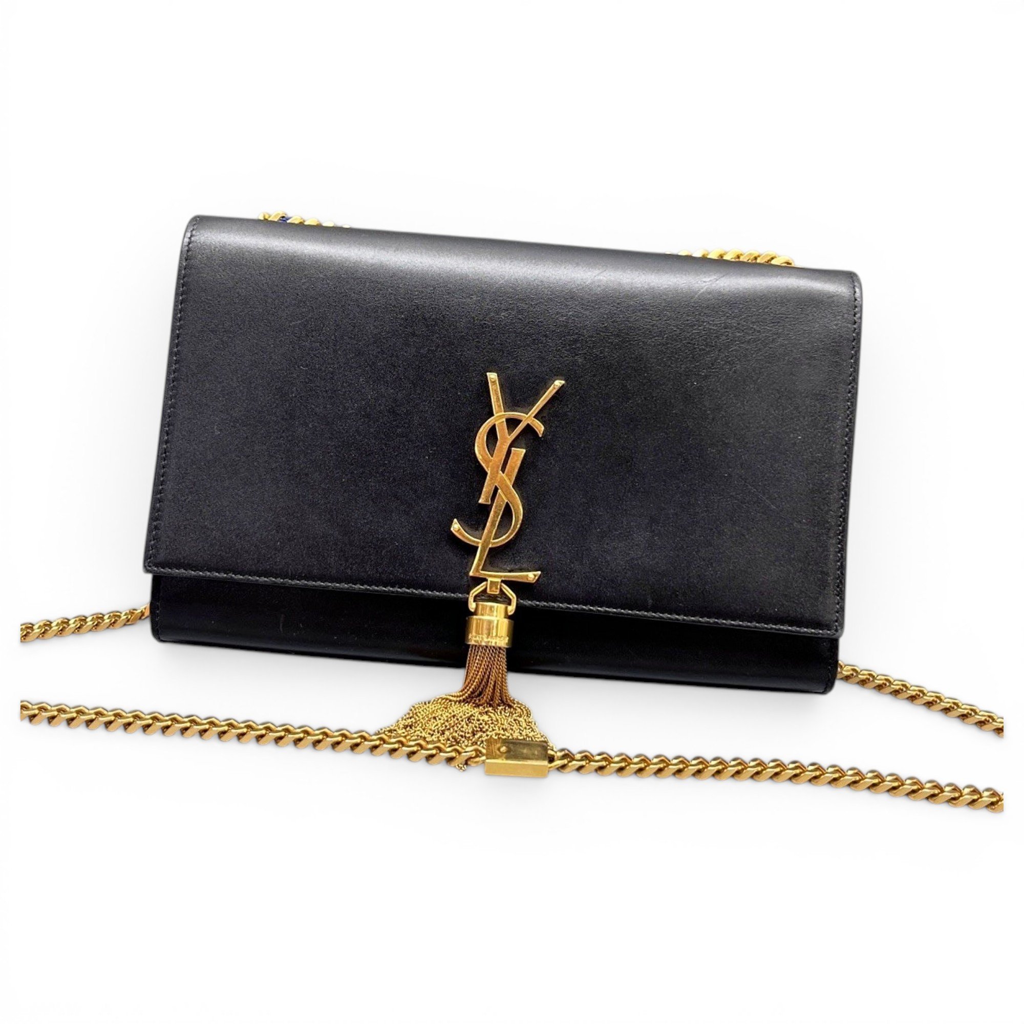 Pompom Kate leather handbag