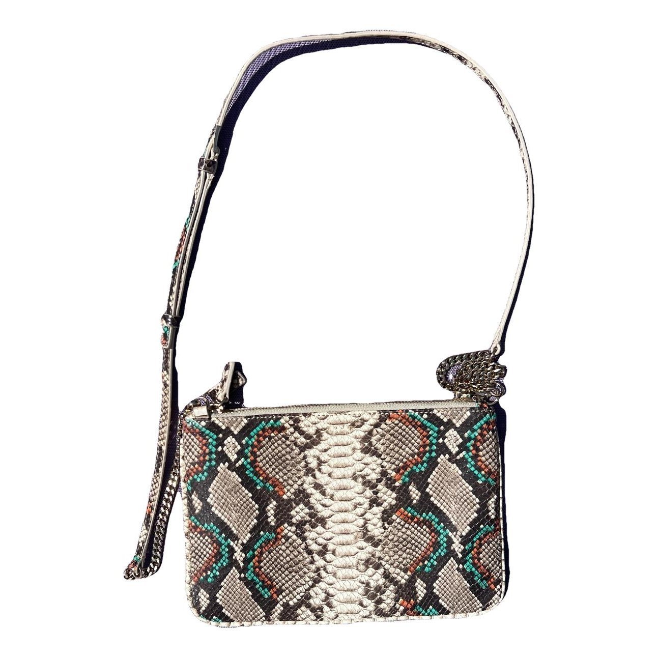 Addict leather clutch bag