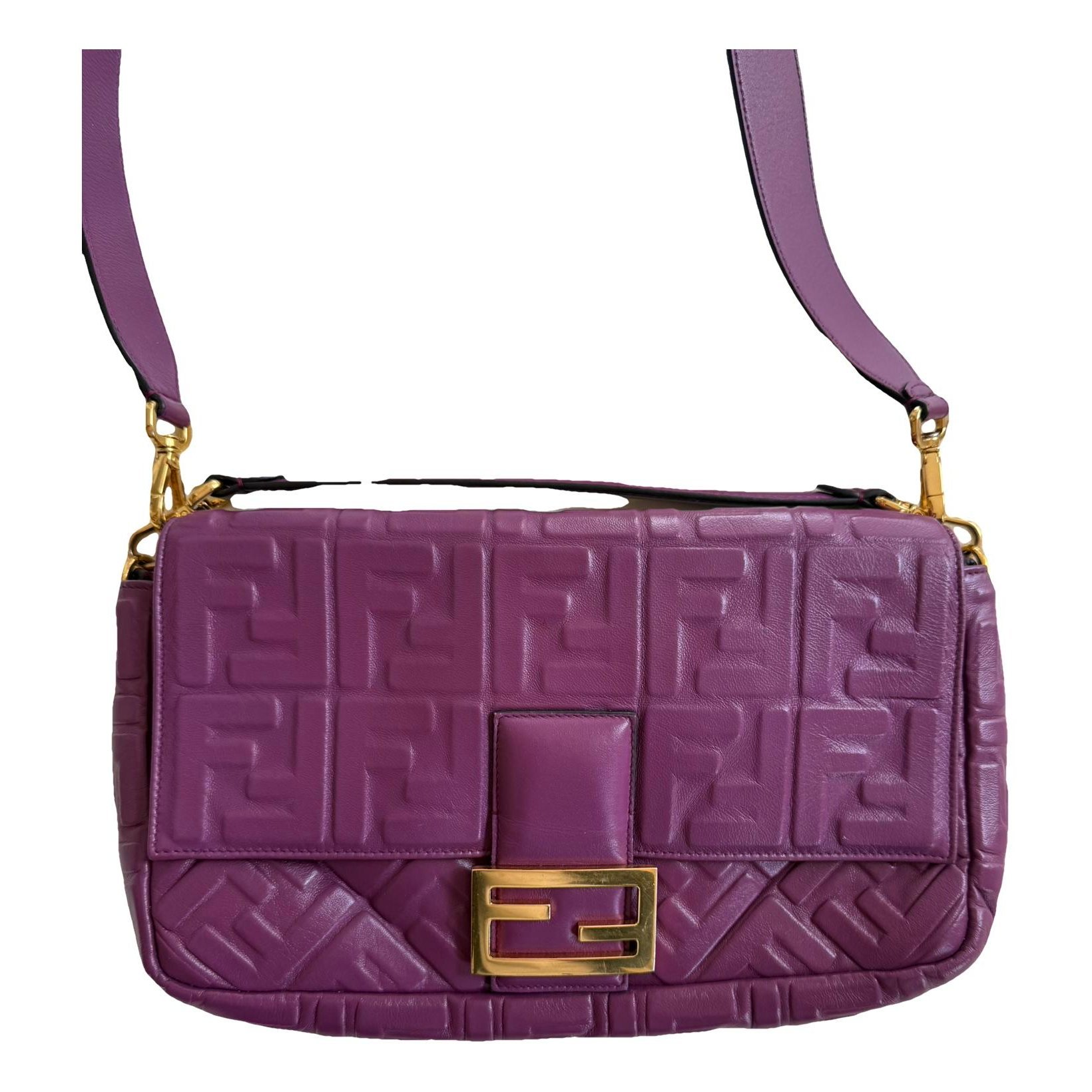 Baguette leather handbag