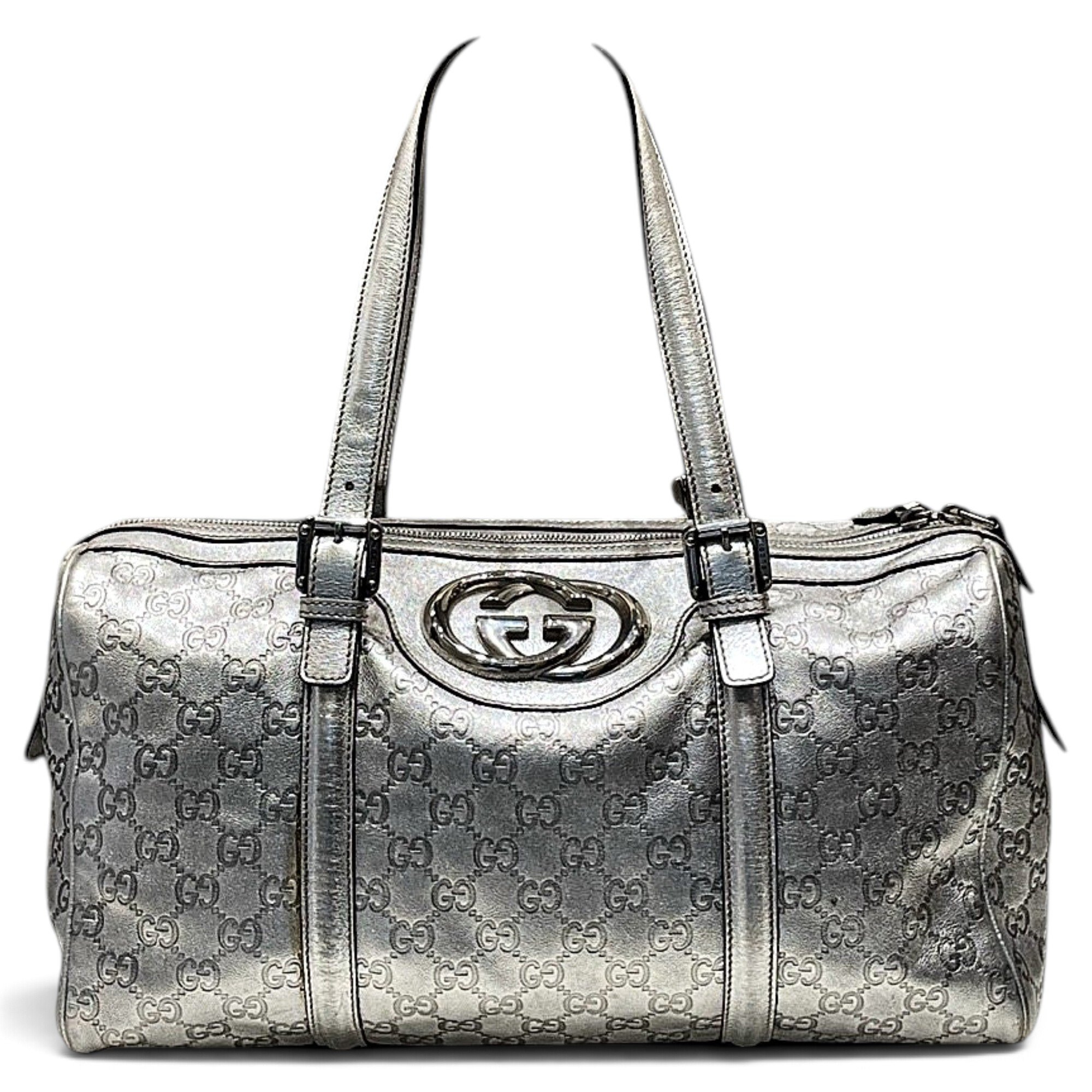 Boston leather handbag