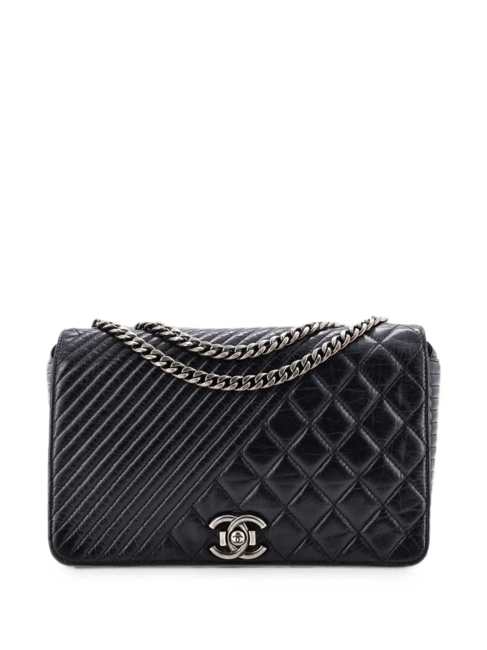 Coco Boy Flap Bag Quilted Aged Calfskin Medium shoulder bag