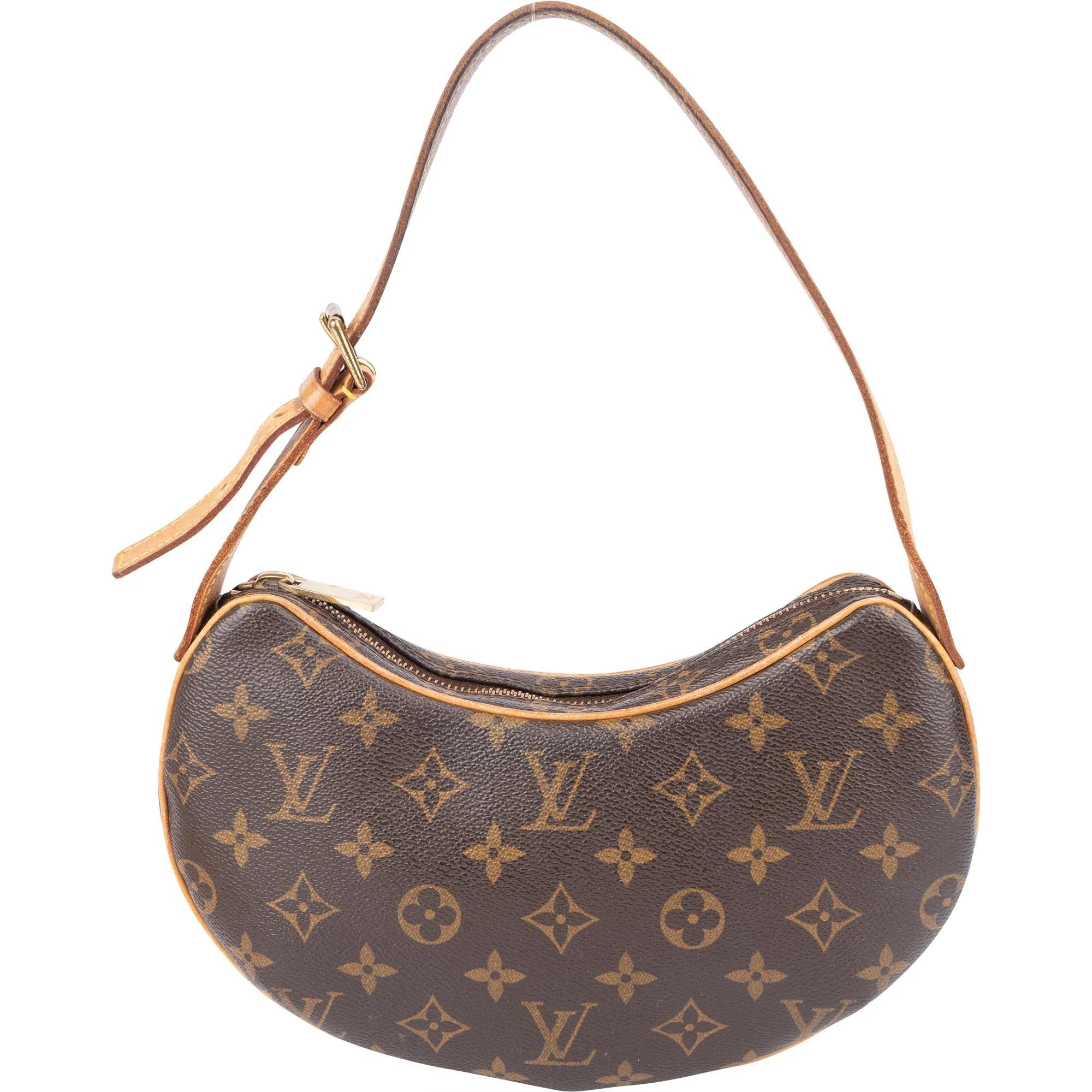 Croissant leather handbag