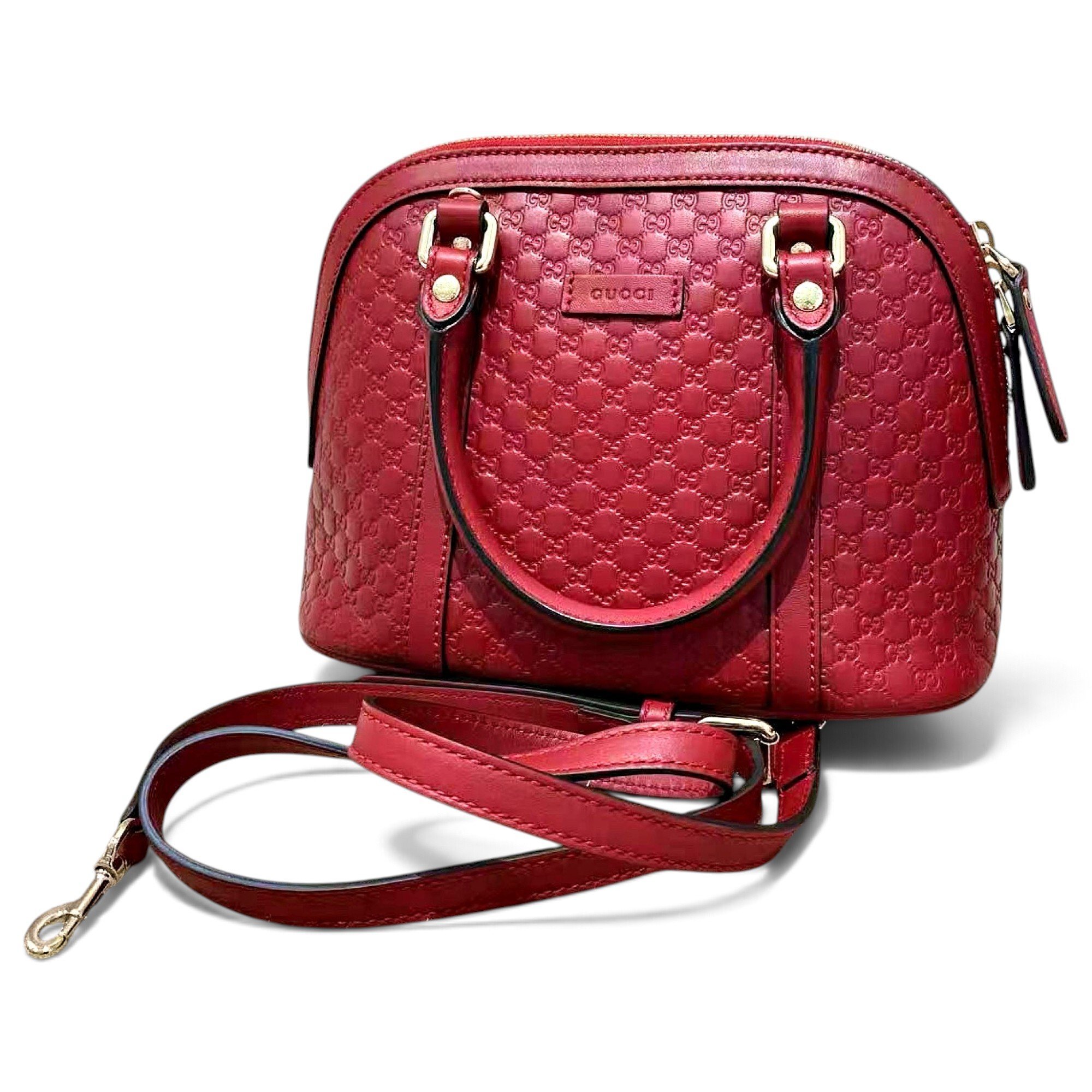 Dôme leather handbag