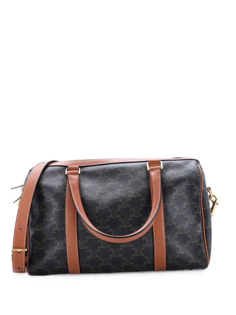 Boston Bag Triomphe Coated Canvas Medium shoulder bag