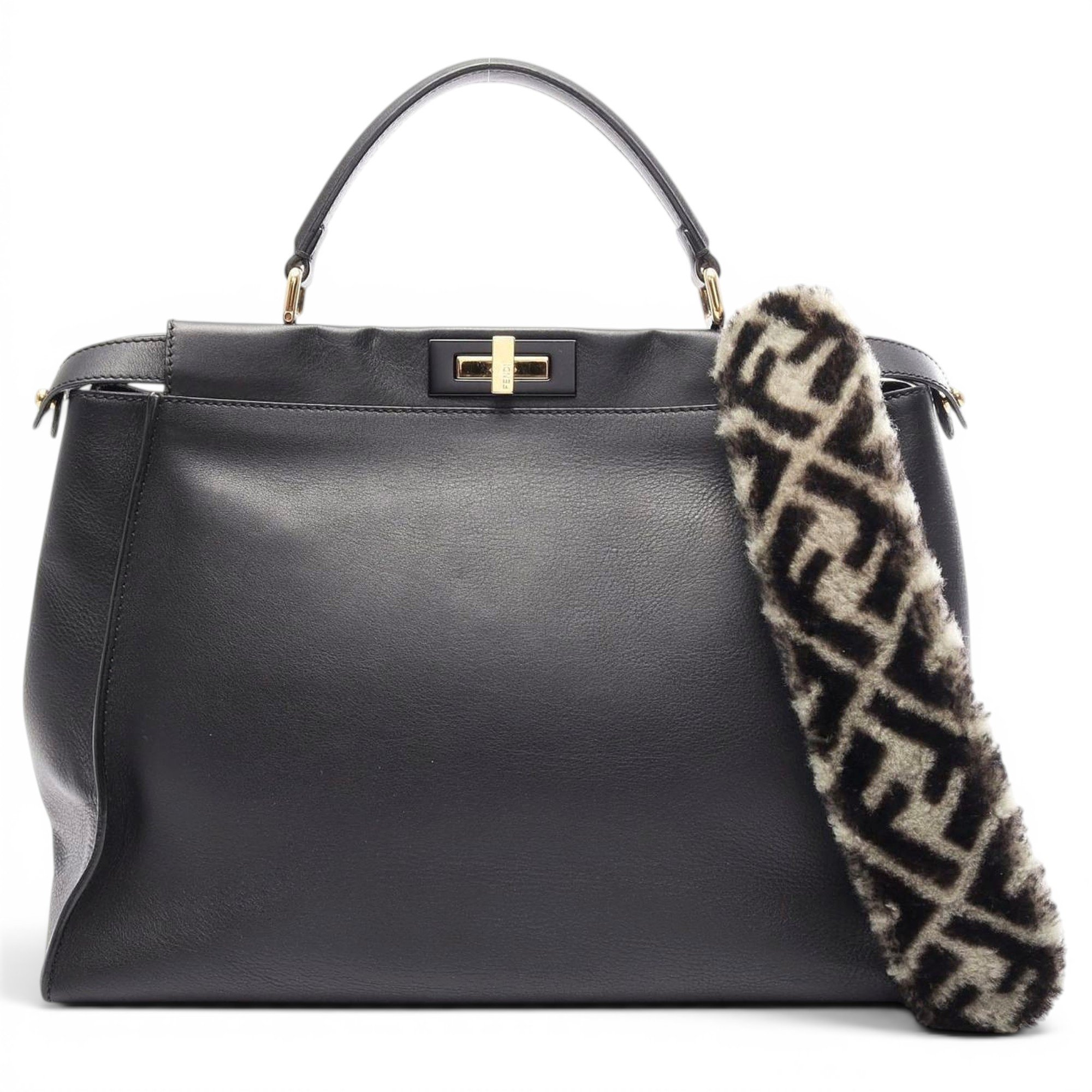 Peekaboo leather handbag
