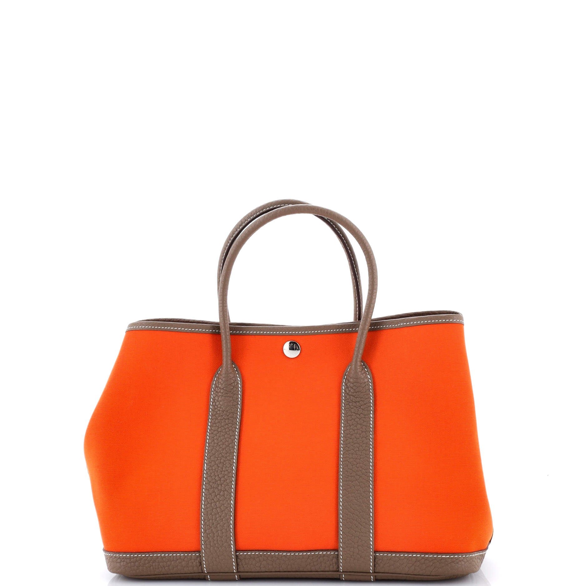 Hermes Garden Party Tote Toile and Leather 30