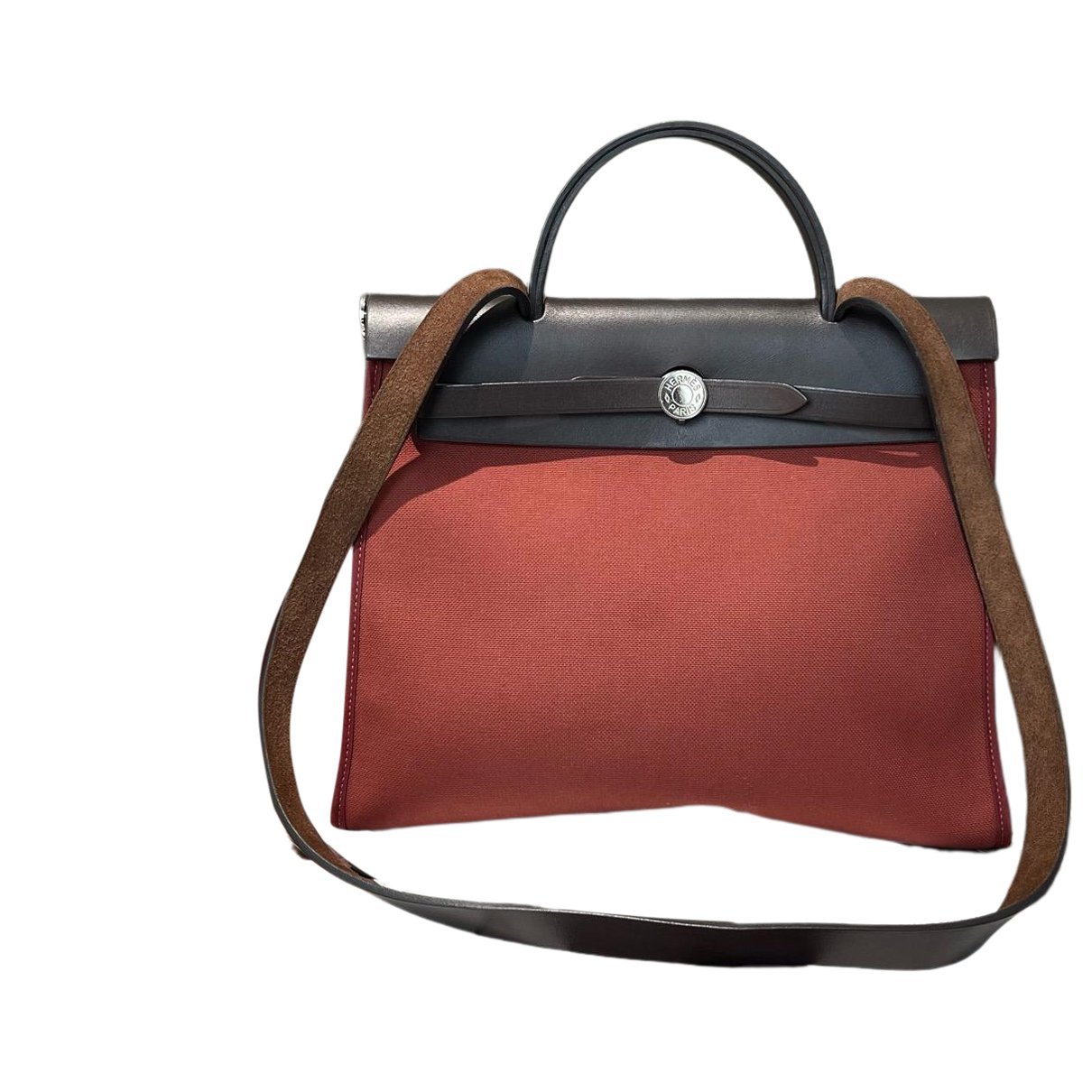 Hermes Herbag Zip leather handbag