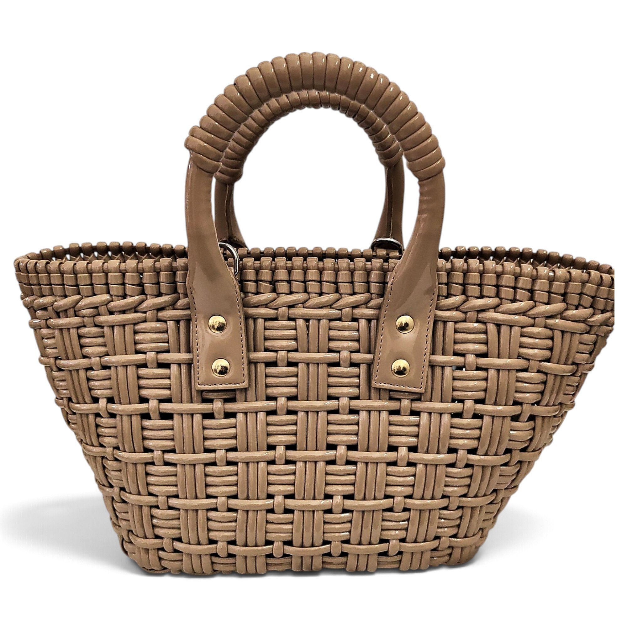 Bistro Panier patent leather tote