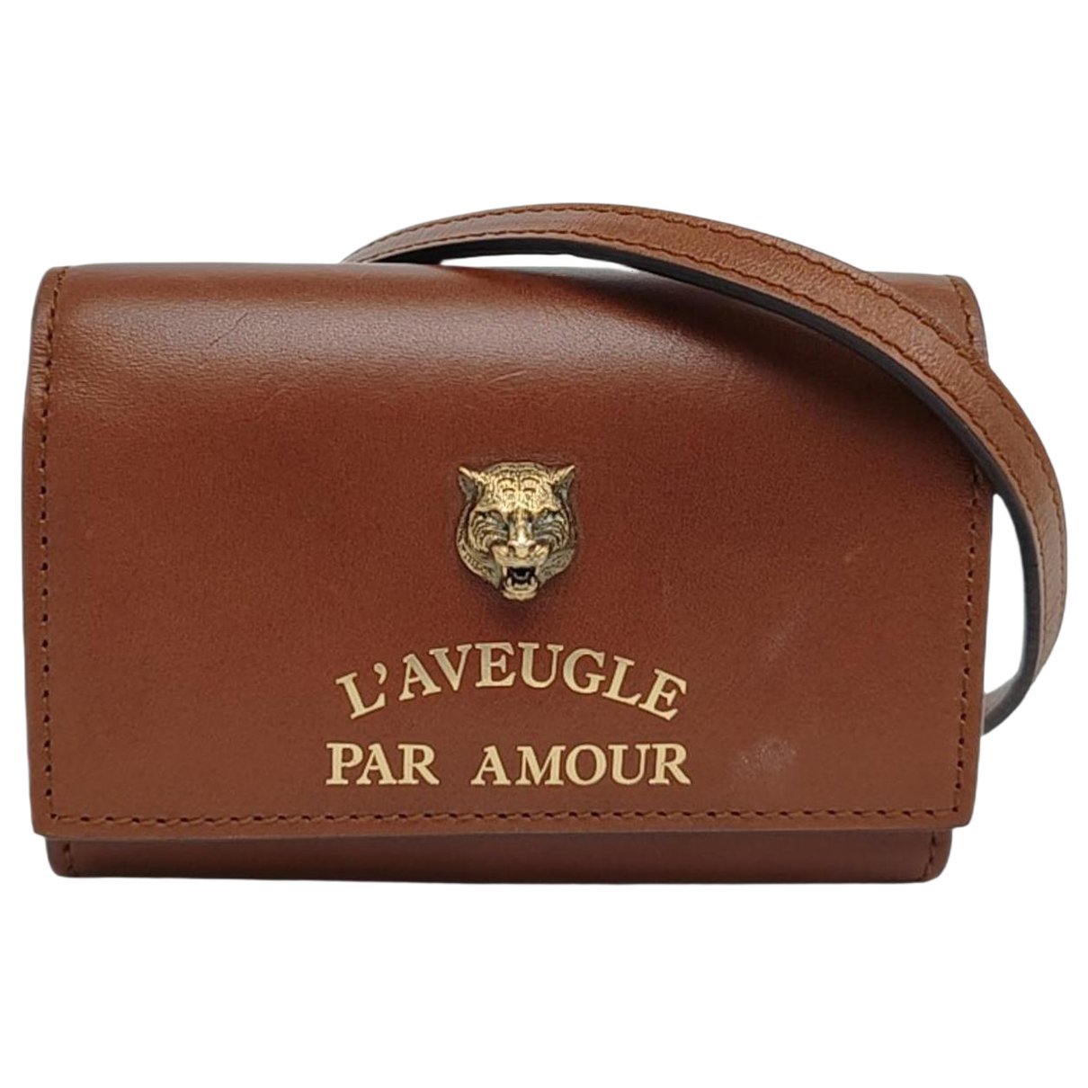 Animalier leather crossbody bag