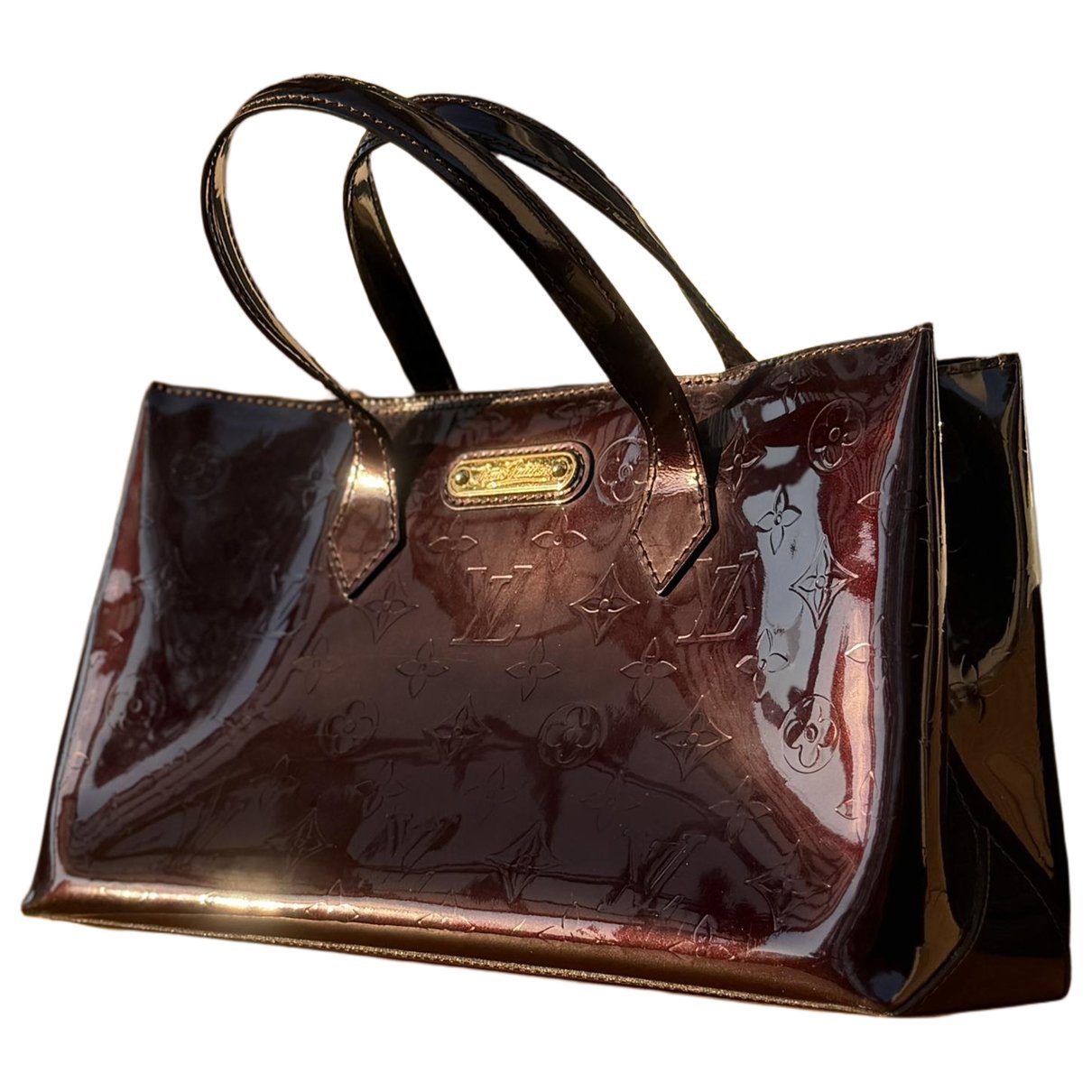Wilshire patent leather handbag