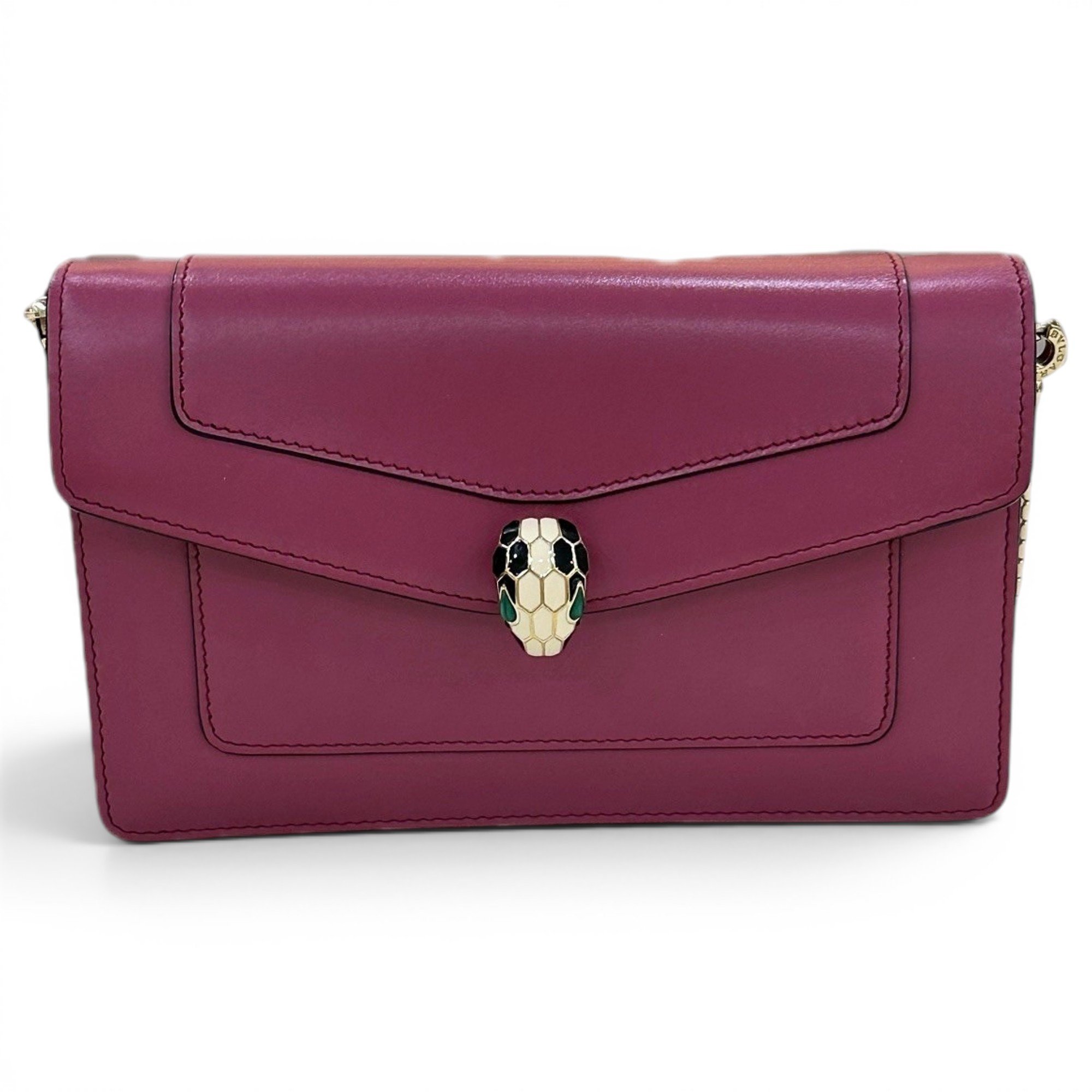 Serpenti leather handbag