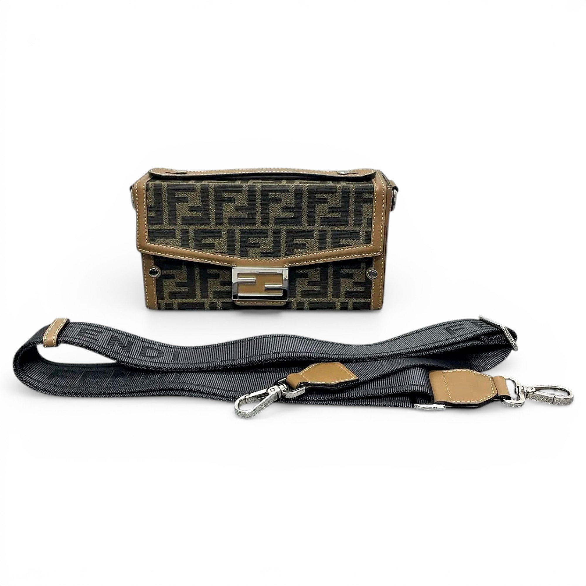 Baguette cloth crossbody bag