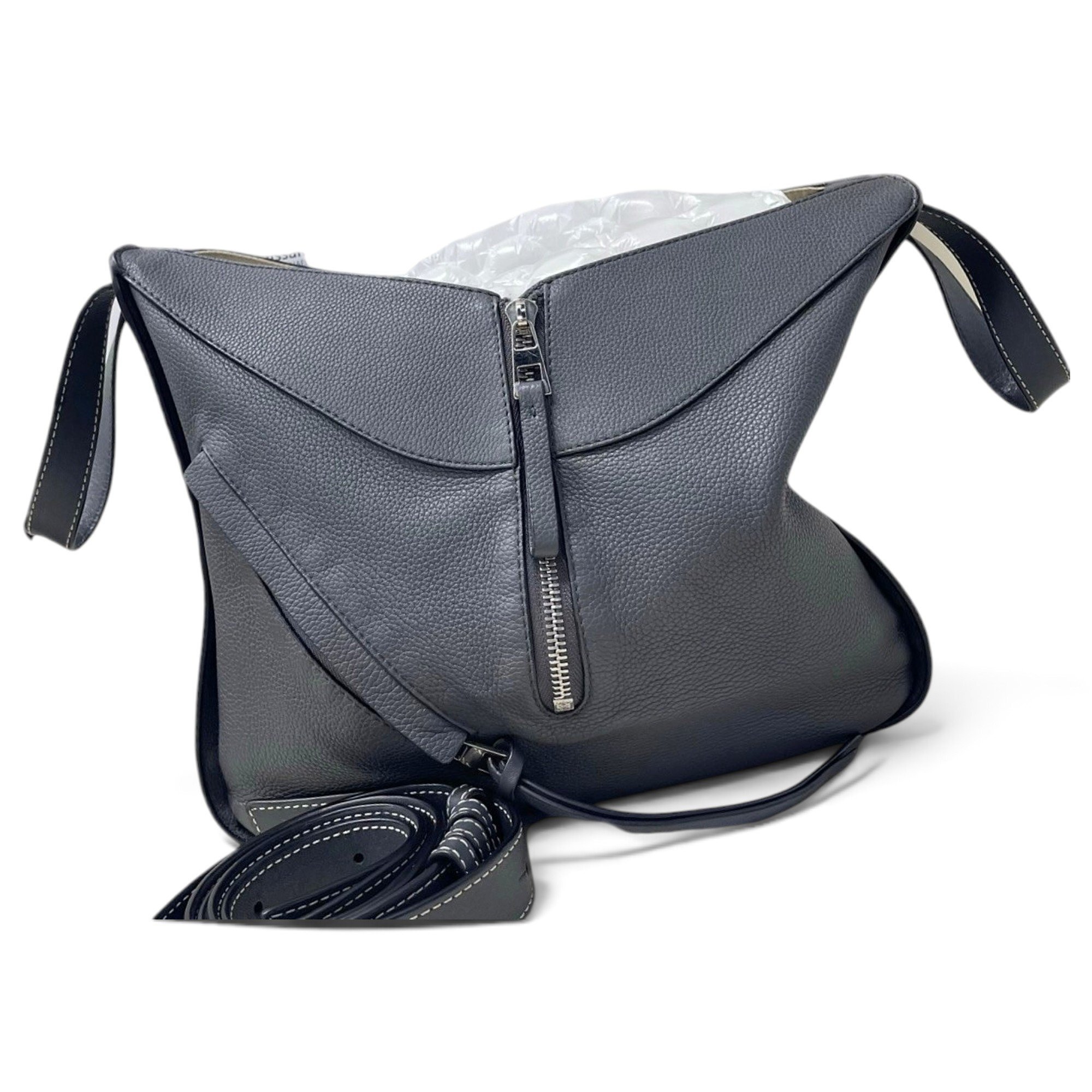 Hammock leather handbag
