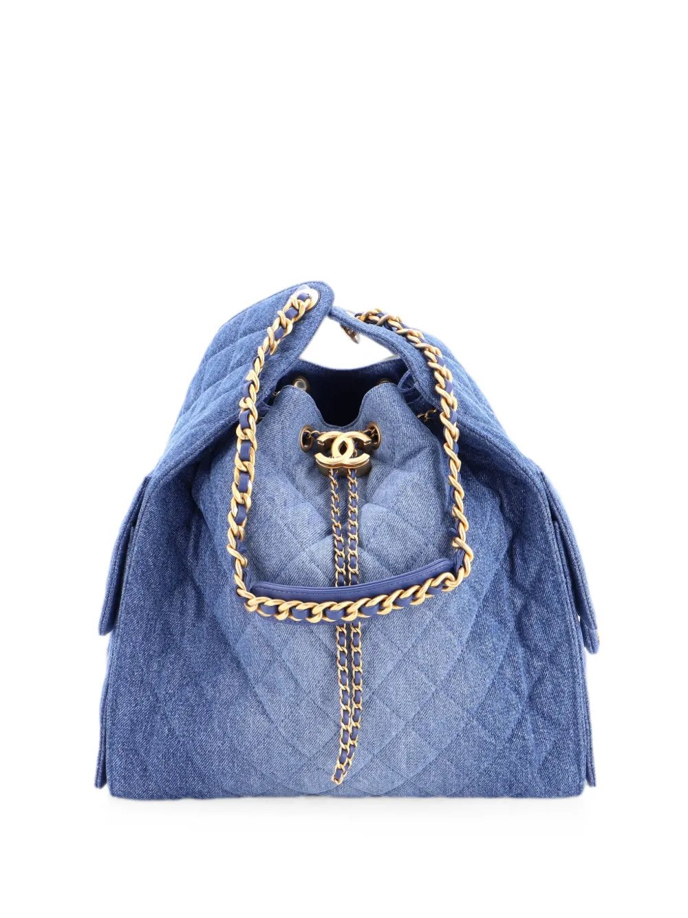 25 Quilted Denim Medium hobo bag