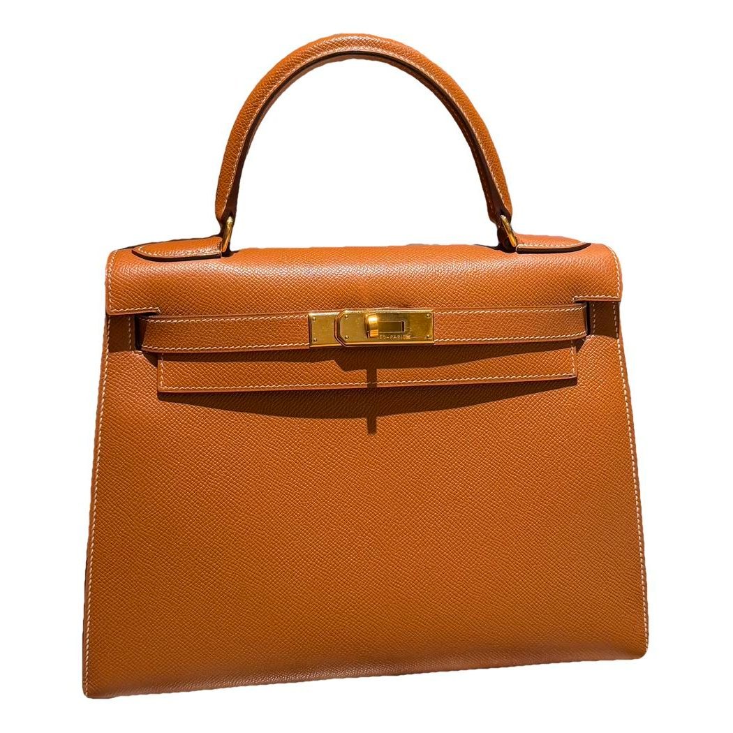 Hermes Kelly 28 Handbag Gold Epsom Leather 1998