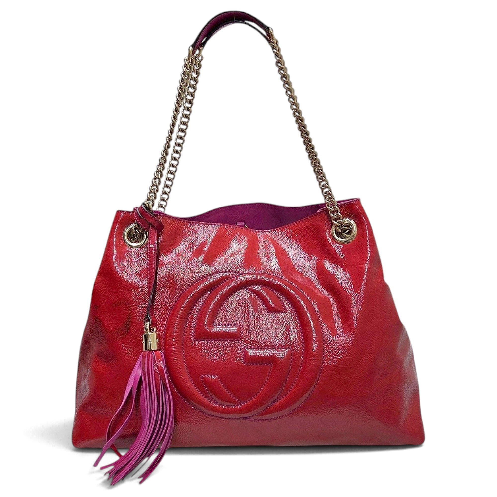 Soho patent leather handbag