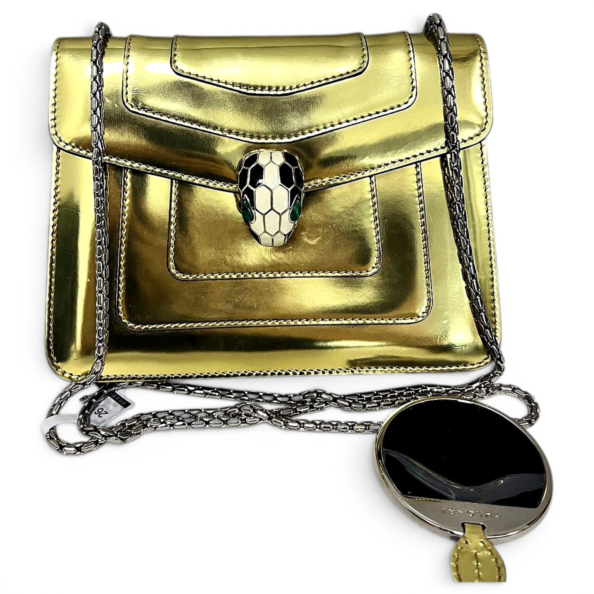 Serpenti leather handbag
