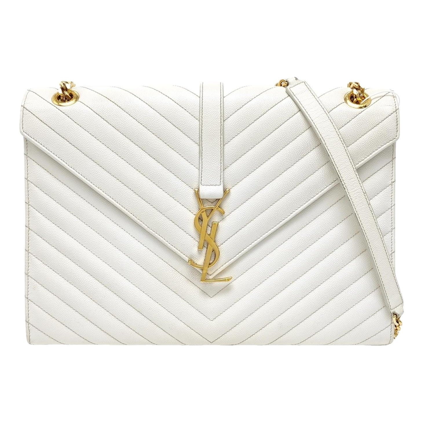 Envelope leather handbag