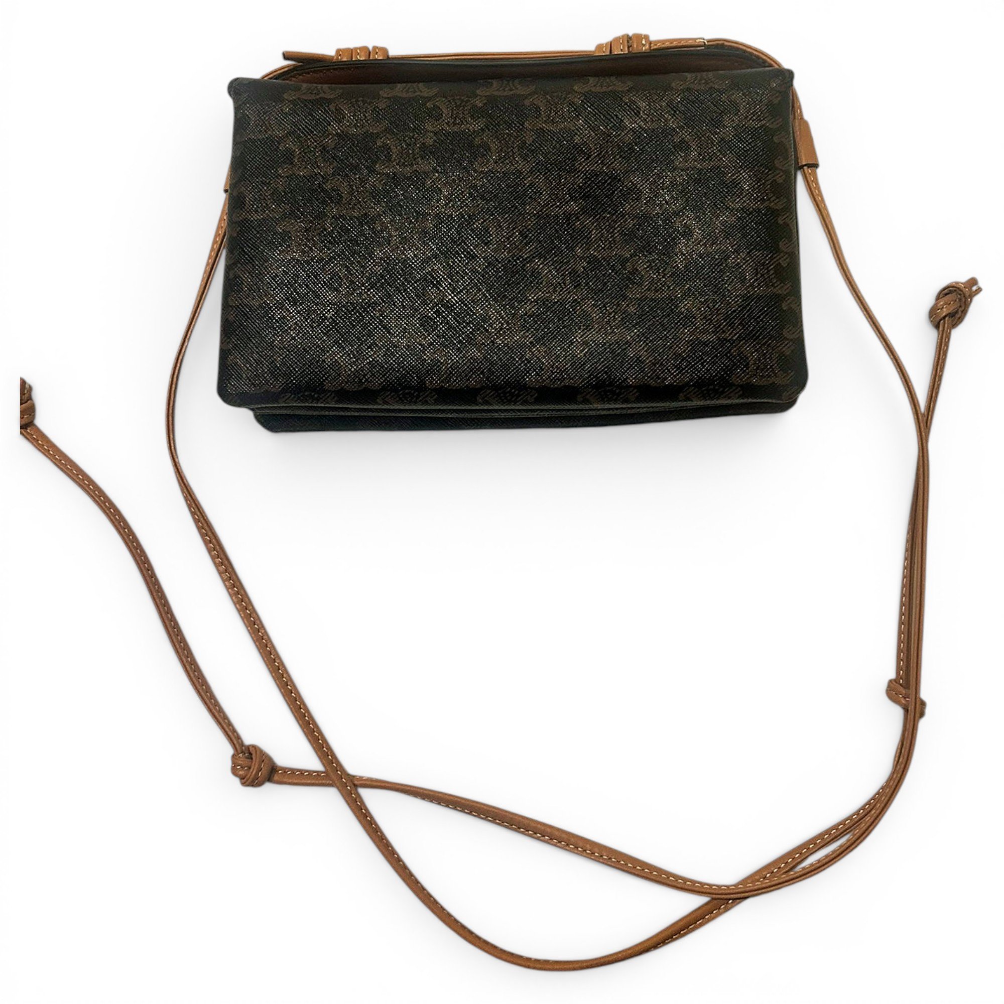 Leather clutch bag