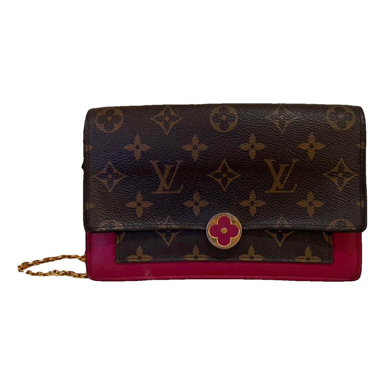 Flore chain leather crossbody bag