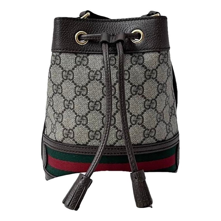 Ophidia Bucket leather handbag