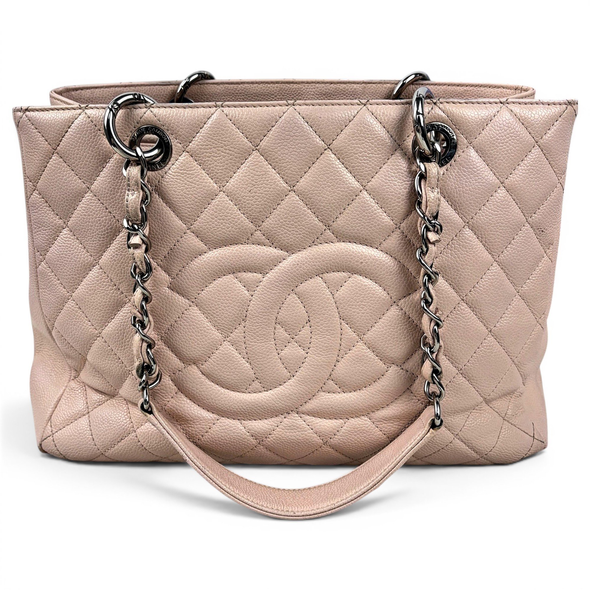 Chanel Petite Shopping Tote leather tote