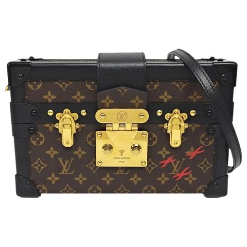 Petite Malle leather crossbody bag