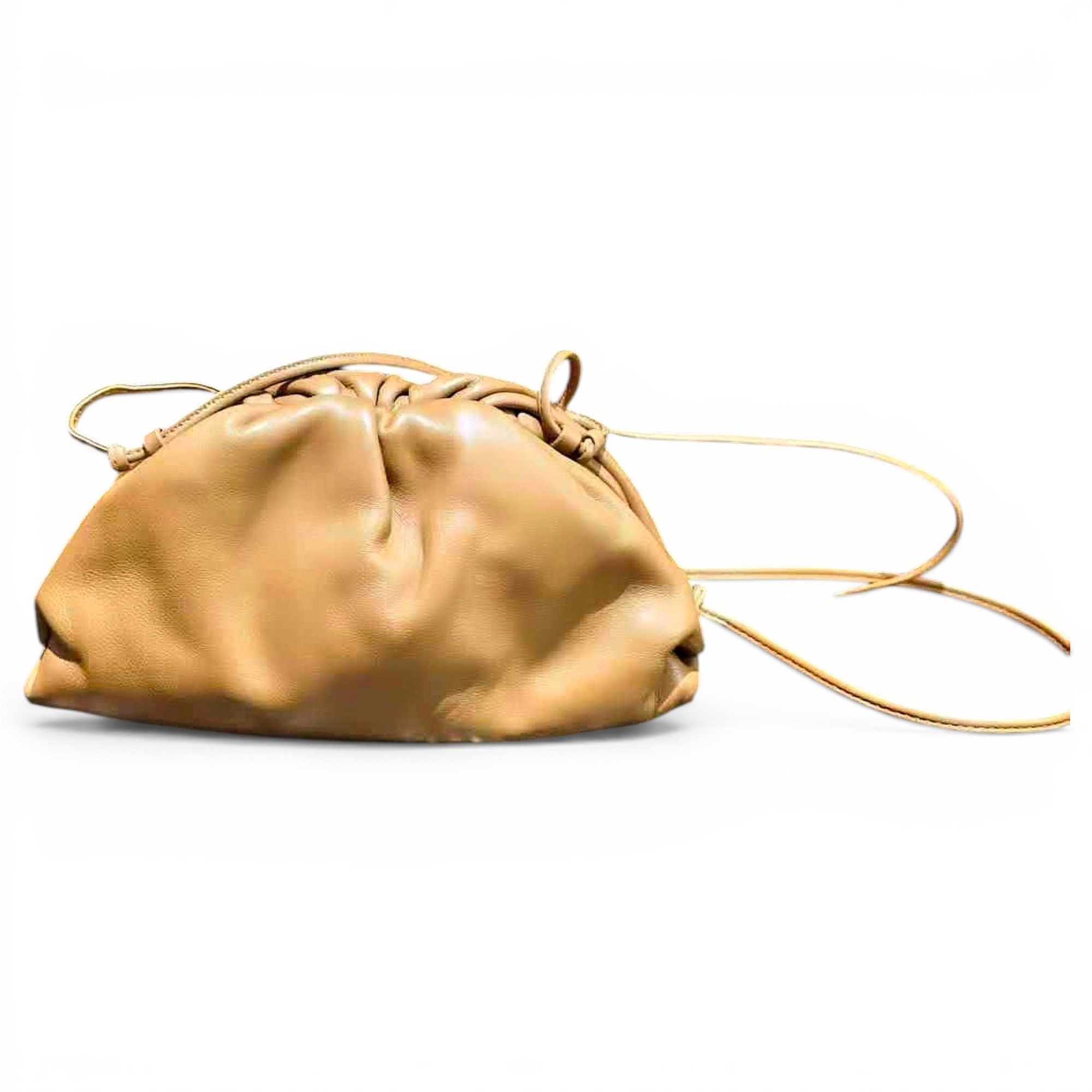 Pouch leather handbag