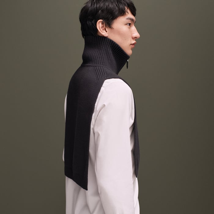 Gris Foncé Camionneur Bib Collar