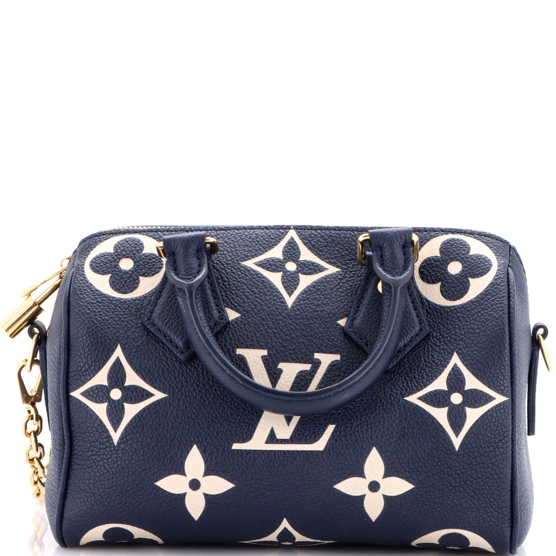 Louis Vuitton Speedy Bandouliere Bag Bicolor Monogram Empreinte Giant 20