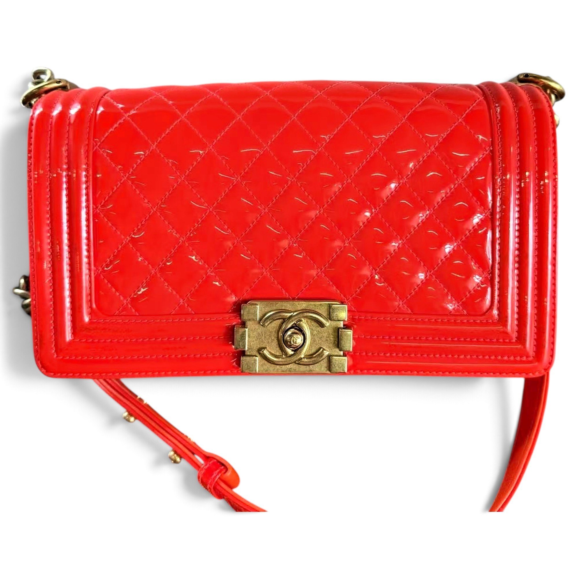 Boy patent leather handbag
