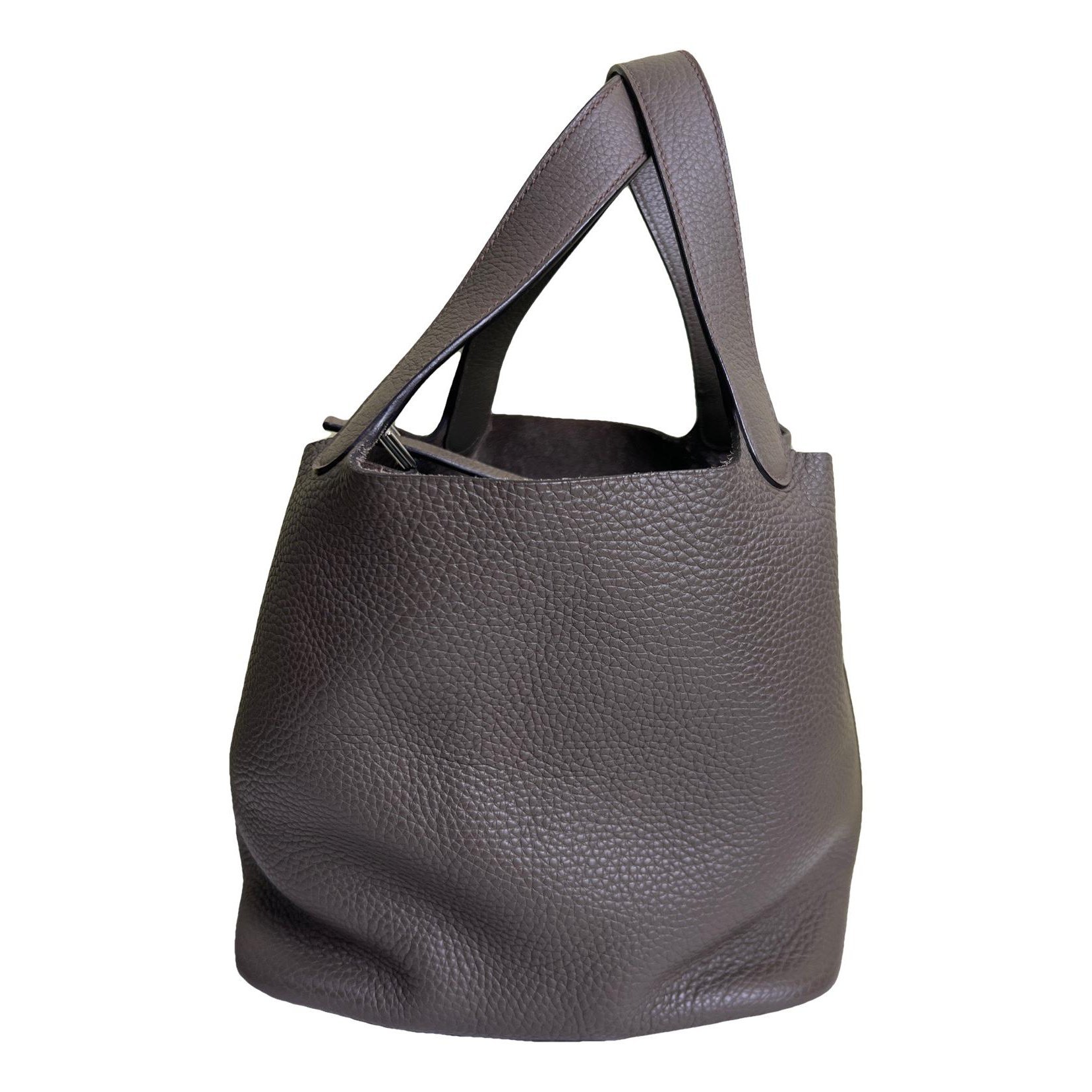 Picotin leather tote