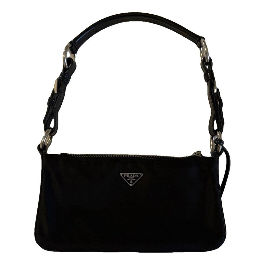Re-Nylon leather handbag