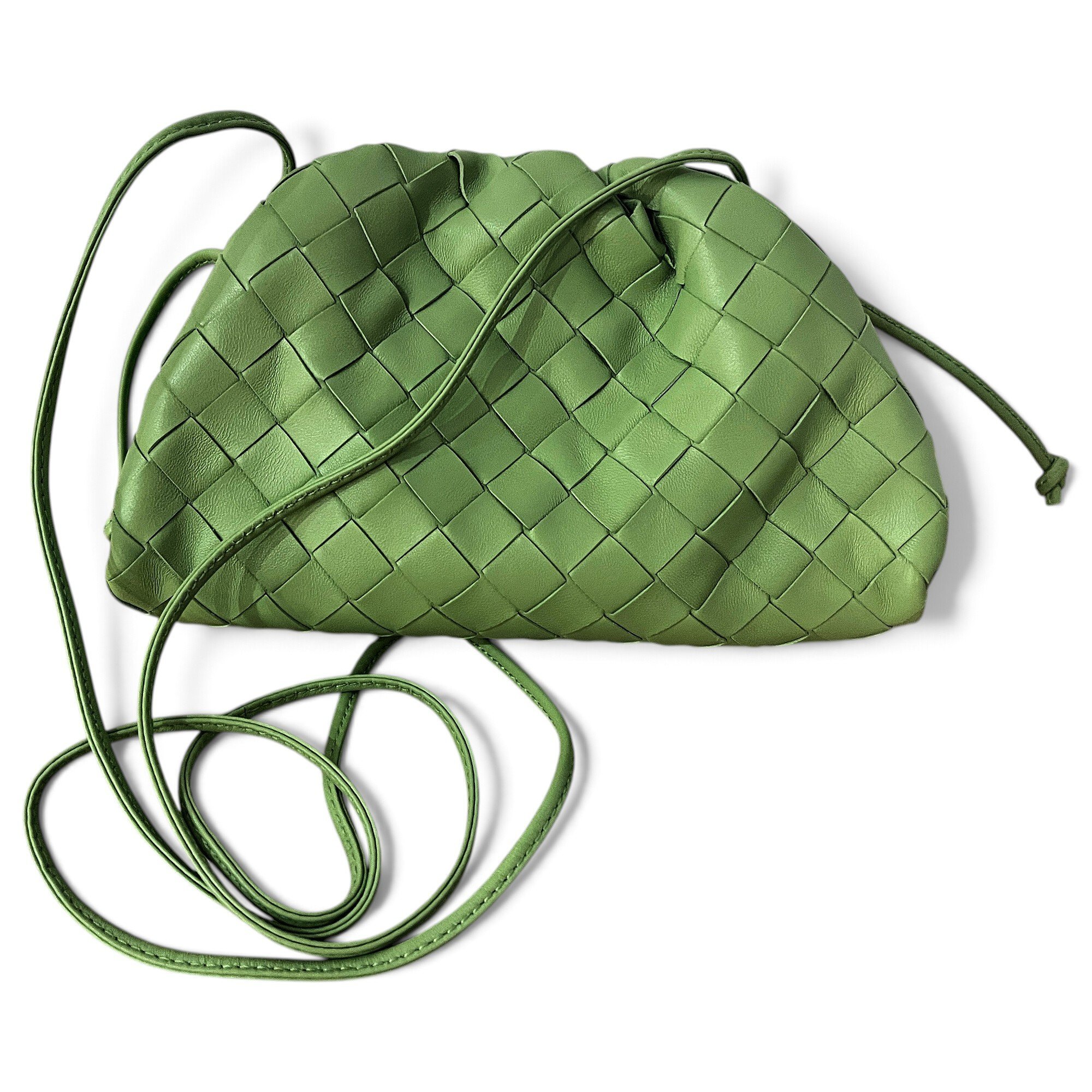 Pouch leather handbag