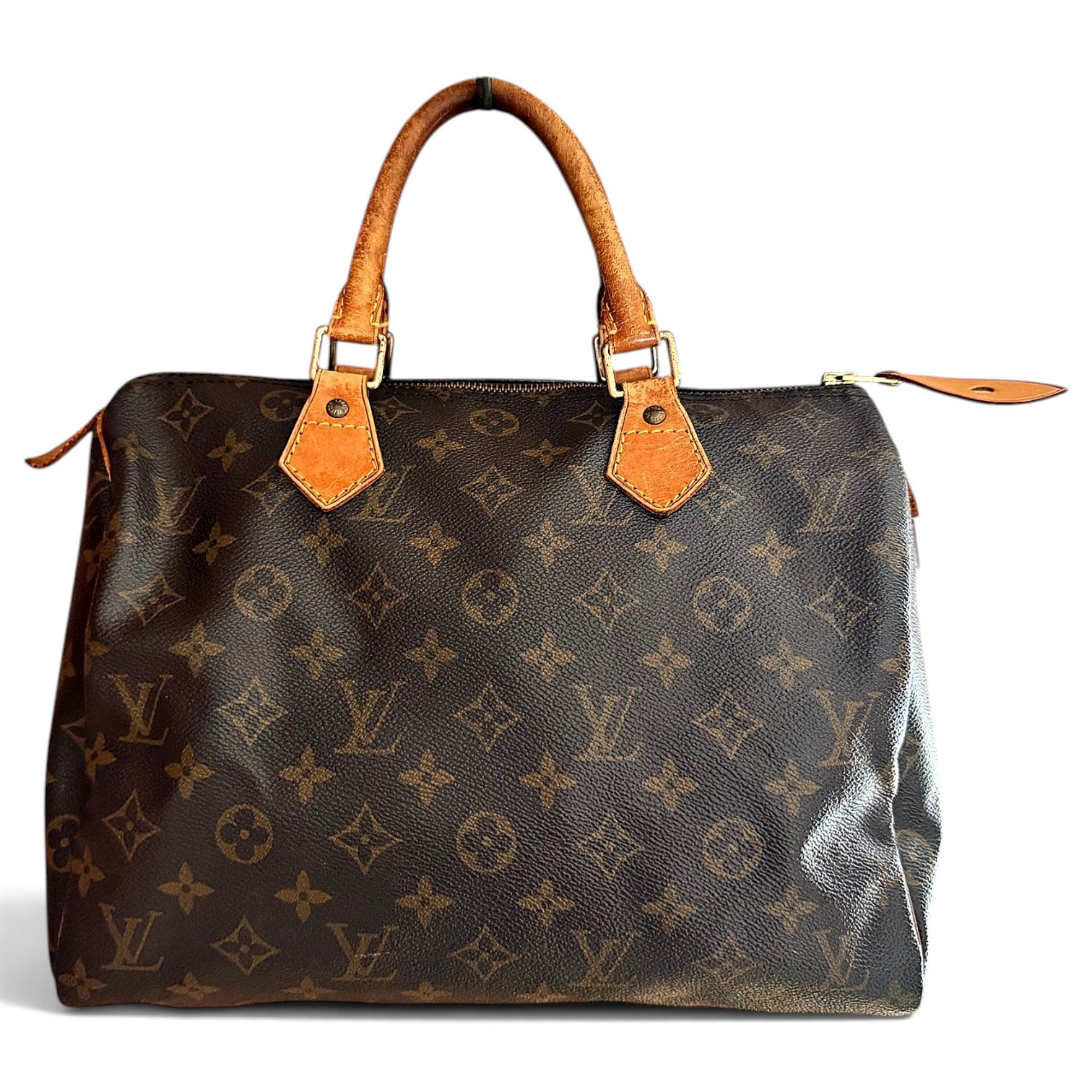 Speedy leather handbag