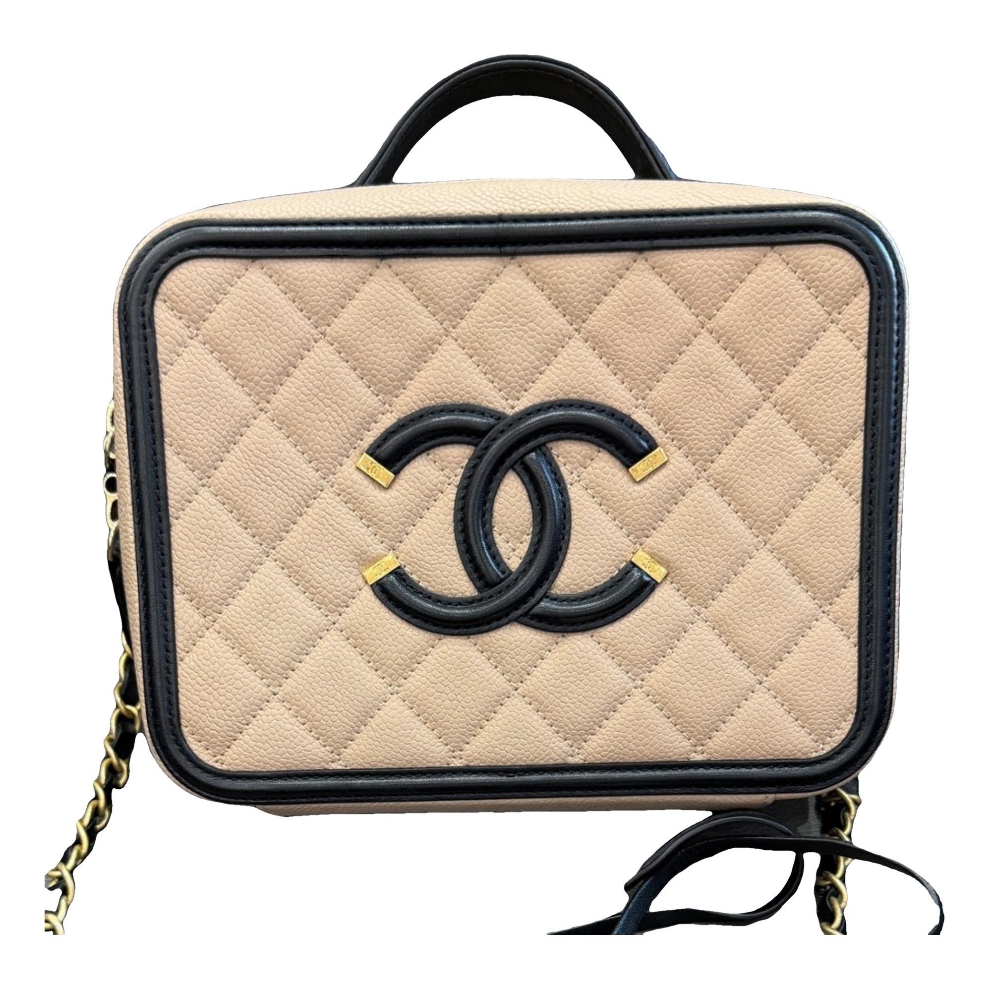 Vanity leather handbag