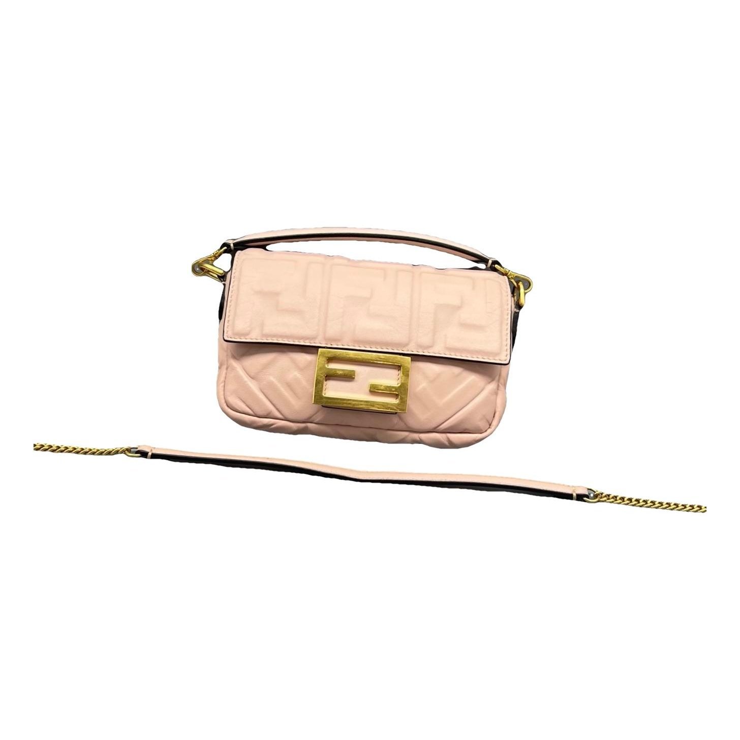 Baguette Chain Midi leather handbag