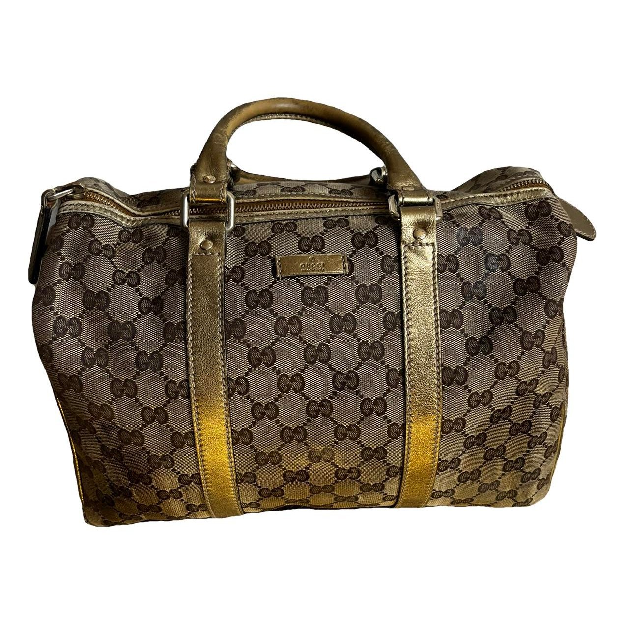 Boston leather bowling bag