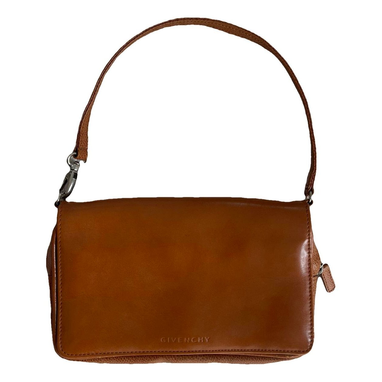 Leather clutch bag