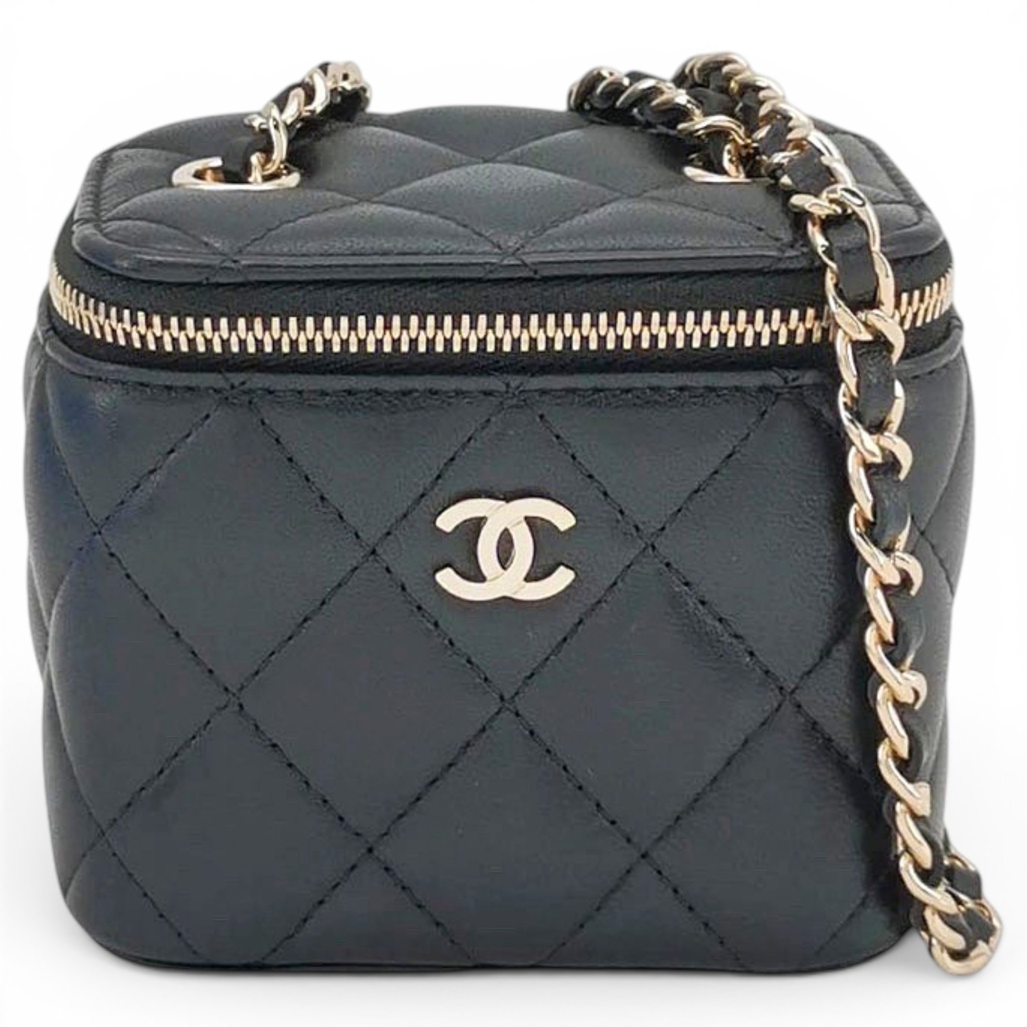 Trendy CC Vanity leather handbag