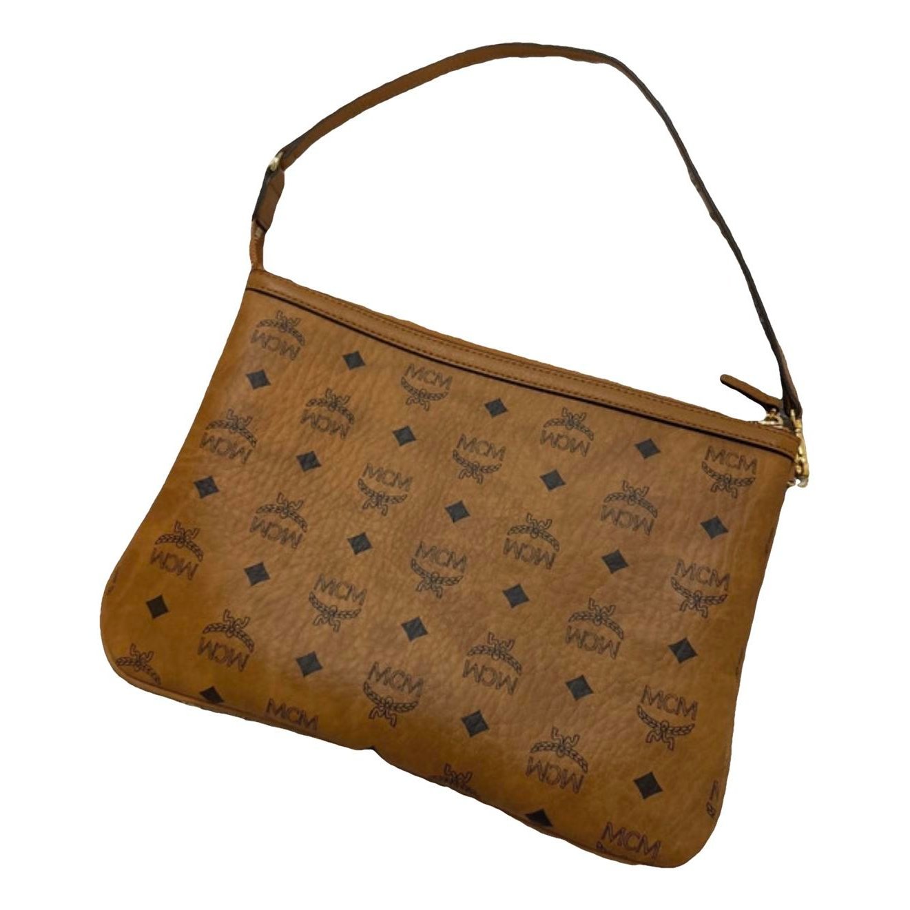 Leather clutch bag