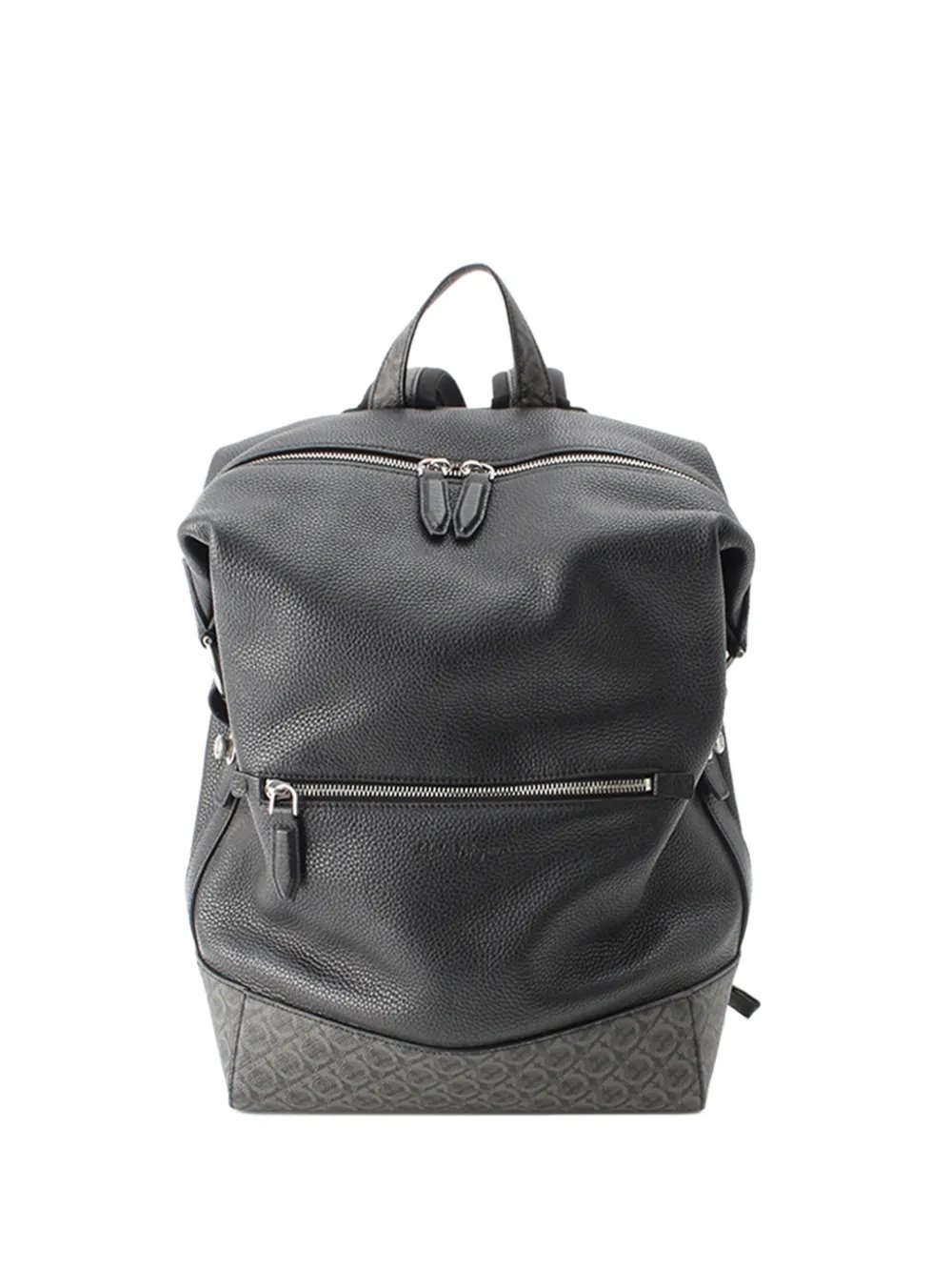 2010-2026 Gancini Coated Canvas Trimmed Leather backpack
