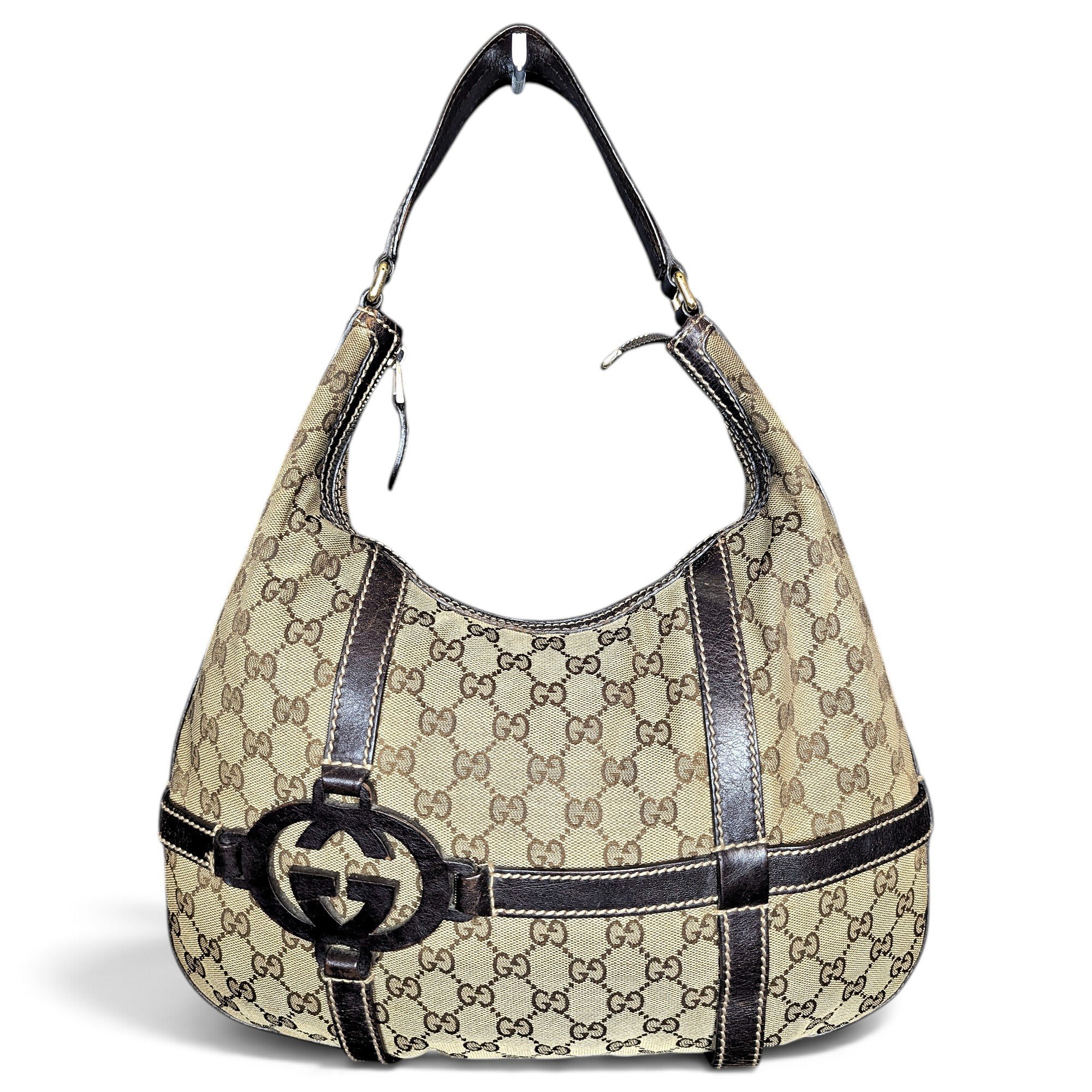 Hobo leather handbag