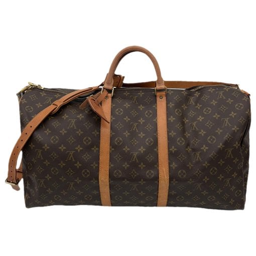 Keepall leather travel bag
