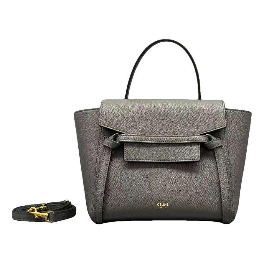 Belt leather handbag