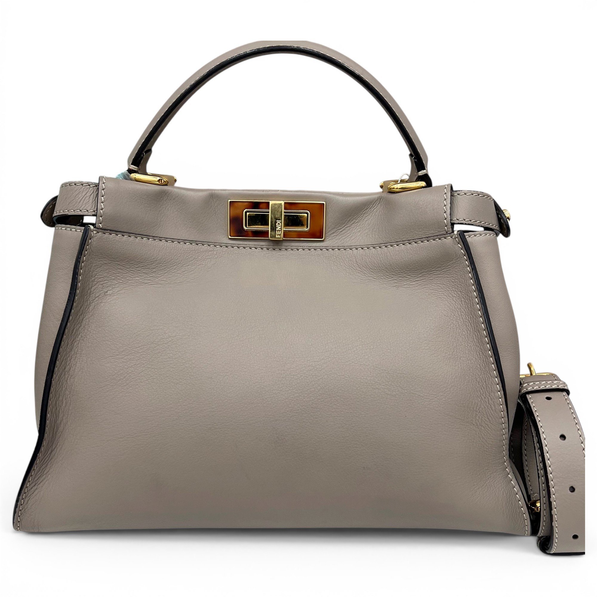 Peekaboo leather handbag